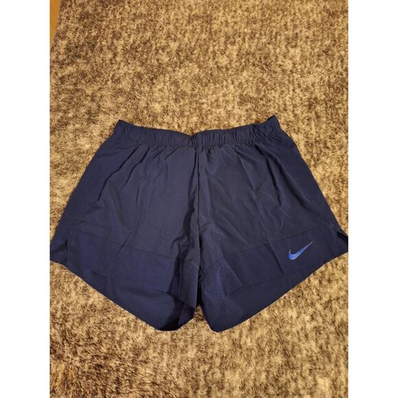 Nike Dry Fit‎ Womans Large Navy Lined Running Shorts - Picture 1 of 10